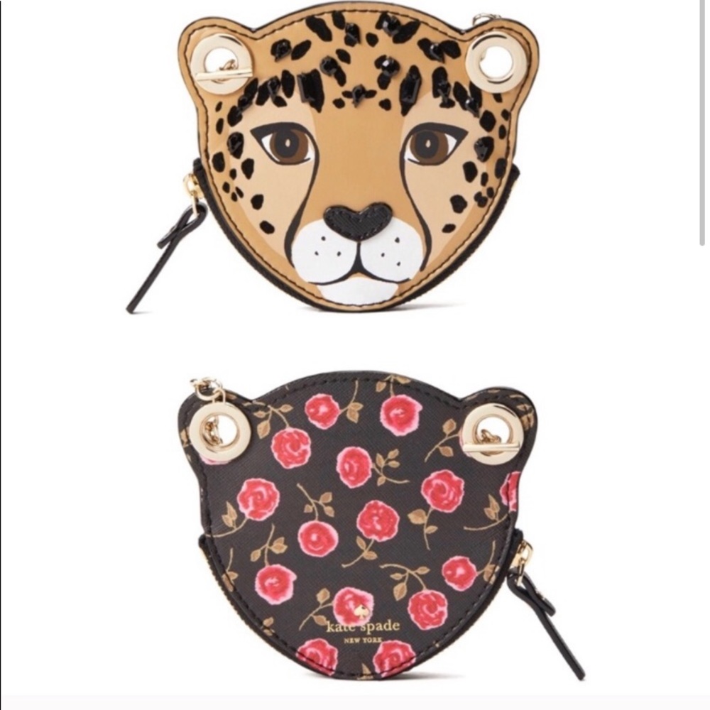 Kate Spade Run Wild Leopard Coin Purse